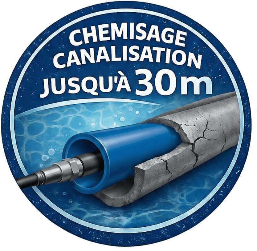 Chemisage canalisation 30 mètres