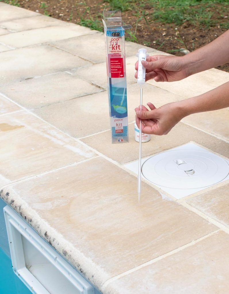 Colorant détection fuite piscine