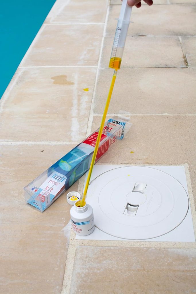 Colorant détection fuite piscine