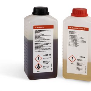 Kit Résine Souple + Fibre de Renfort – Réparation des fissures de pièces à sceller de piscine